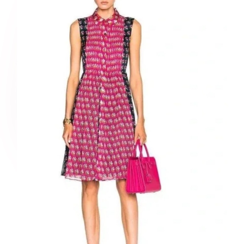 Diane Von Furstenberg 100% Silk Midi Dress Sz 4.